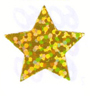 Gold Prismatic 3/4" Star Confetti
